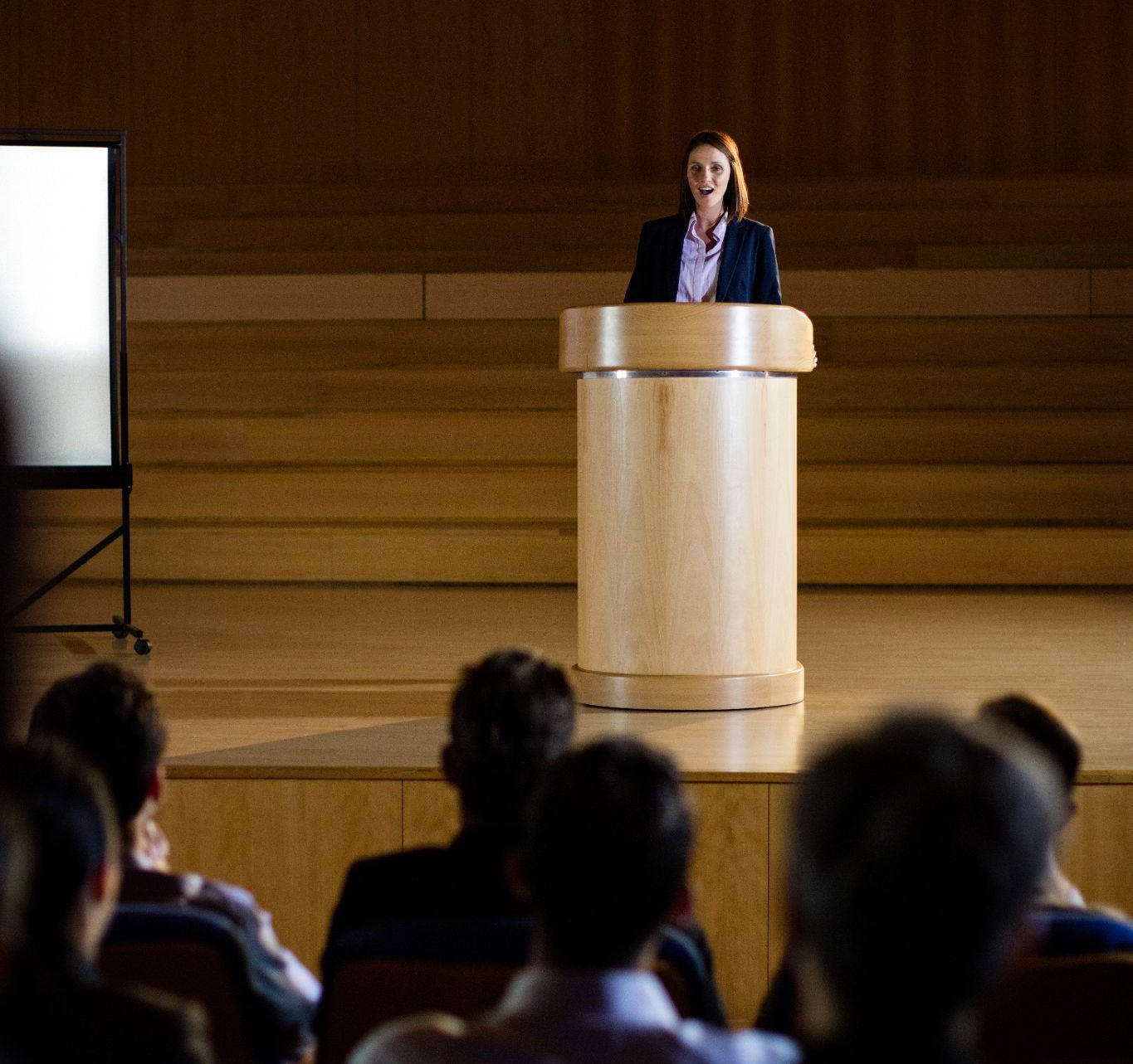NexGen Banking Summit US Edition keynote speaker addressing audience